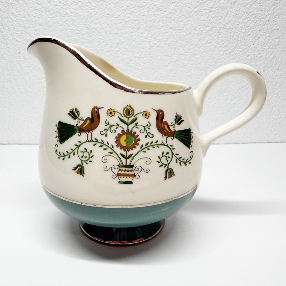 Vintage Homer Laughlin Cavalier Persian Garden Sugar Creamer Canister Set - Picture 2 of 16